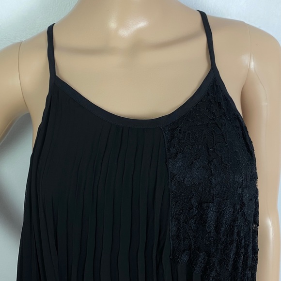 NEW DEREK LAM 10 CROSBY BLACK PLEATED MAXI DRESS - Picture 3 of 7